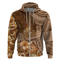 Personalised Fiji Masi Hoodie Bula Fijian Masi Tapa Vintage Style LT01 - Polynesian Pride
