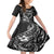 Polynesian Turtle Valentine Family Matching Off Shoulder Maxi Dress and Hawaiian Shirt You And Me Hibiscus Heart LT01 Daughter's Dress Black - Polynesian Pride