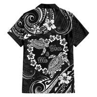 Polynesian Turtle Valentine Family Matching Summer Maxi Dress and Hawaiian Shirt You And Me Hibiscus Heart LT01 - Polynesian Pride