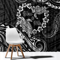 Polynesian Turtle Valentine Window Curtain You And Me Hibiscus Heart LT01 - Polynesian Pride