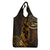 Polynesian Turtle Valentine Grocery Bag You And Me Gold Hibiscus Heart