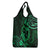 Polynesian Turtle Valentine Grocery Bag You And Me Green Hibiscus Heart