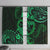 Polynesian Turtle Valentine Window Curtain You And Me Green Hibiscus Heart LT01 With Hooks Green - Polynesian Pride