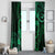 Polynesian Turtle Valentine Window Curtain You And Me Green Hibiscus Heart LT01 - Polynesian Pride
