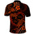Polynesian Turtle Valentine Polo Shirt You And Me Orange Hibiscus Heart LT01 - Polynesian Pride