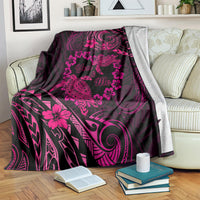 Polynesian Turtle Valentine Blanket You And Me Pink Hibiscus Heart LT01 - Polynesian Pride