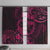 Polynesian Turtle Valentine Window Curtain You And Me Pink Hibiscus Heart LT01 With Hooks Pink - Polynesian Pride