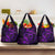 Polynesian Turtle Valentine Grocery Bag You And Me Purple Hibiscus Heart