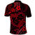 Polynesian Turtle Valentine Polo Shirt You And Me Red Hibiscus Heart LT01 - Polynesian Pride