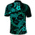 Polynesian Turtle Valentine Polo Shirt You And Me Turquoise Hibiscus Heart LT01 - Polynesian Pride