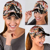 Hawaii Japanese Culture Black Classic Cap Spring Cranes Aloha Pattern