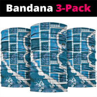 Hawaii Japanese Culture Blue Neck Gaiter Spring Cranes Aloha Pattern