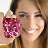 Hawaii Japanese Culture Pink AirPods Case Spring Cranes Aloha Pattern