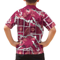 Hawaii Japanese Culture Pink Family Matching Long Sleeve Bodycon Dress and Hawaiian Shirt Spring Cranes Aloha Pattern LT01 - Polynesian Pride