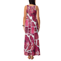 Hawaii Japanese Culture Pink Family Matching Tank Maxi Dress and Hawaiian Shirt Spring Cranes Aloha Pattern LT01 - Polynesian Pride