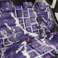 Hawaii Japanese Culture Purple Back Car Seat Cover Spring Cranes Aloha Pattern