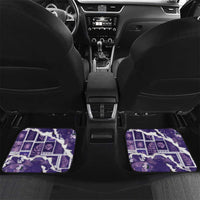 Hawaii Japanese Culture Purple Car Mats Spring Cranes Aloha Pattern