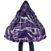 Hawaii Japanese Culture Purple Cloak Spring Cranes Aloha Pattern