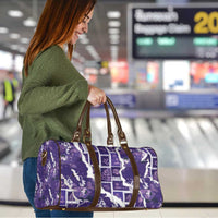 Hawaii Japanese Culture Purple Travel Bag Spring Cranes Aloha Pattern