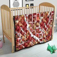 Hawaii Japanese Culture Red Quilt Spring Cranes Aloha Pattern