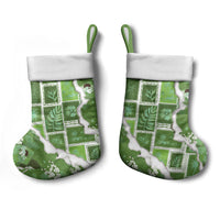 Hawaii Japanese Culture Sage Green Christmas Stocking Spring Cranes Aloha Pattern LT01 - Polynesian Pride