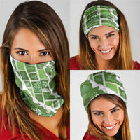 Hawaii Japanese Culture Sage Green Neck Gaiter Spring Cranes Aloha Pattern