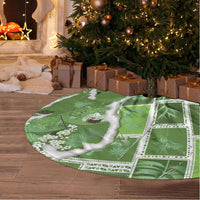 Hawaii Japanese Culture Sage Green Tree Skirt Spring Cranes Aloha Pattern LT01 - Polynesian Pride