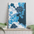 Blue Hibiscus Plumeria Floral Canvas Wall Art - Polynesian Pride