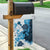 Blue Hibiscus Plumeria Floral Garden Flag - Polynesian Pride