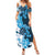 Blue Hibiscus Plumeria Floral Summer Maxi Dress - Polynesian Pride