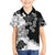 Gray Scale Hibiscus Plumeria Floral Hawaiian Shirt - Polynesian Pride