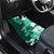Green Hibiscus Plumeria Floral Car Mats - Polynesian Pride