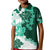 Green Hibiscus Plumeria Floral Kid Polo Shirt - Polynesian Pride