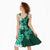 Green Hibiscus Plumeria Floral Midi Dress - Polynesian Pride