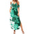 Green Hibiscus Plumeria Floral Summer Maxi Dress - Polynesian Pride