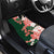Green Orange Hibiscus Plumeria Floral Car Mats - Polynesian Pride