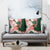 Green Orange Hibiscus Plumeria Floral Pillow Cover - Polynesian Pride