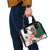 Green Orange Hibiscus Plumeria Floral Shoulder Handbag - Polynesian Pride