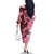 Pink Hibiscus Plumeria Floral Family Matching Off The Shoulder Long Sleeve Dress and Hawaiian Shirt - Polynesian Pride