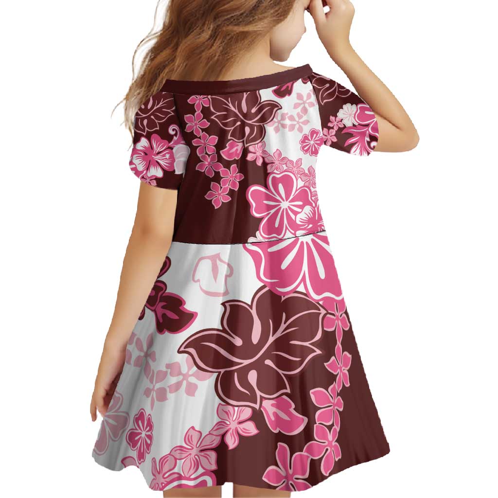 Pink Hibiscus Plumeria Floral Family Matching Off Shoulder Maxi Dress and Hawaiian Shirt LT01 - Polynesian Pride