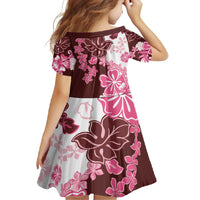 Pink Hibiscus Plumeria Floral Family Matching Off Shoulder Maxi Dress and Hawaiian Shirt LT01 - Polynesian Pride