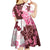 Pink Hibiscus Plumeria Floral Kid Short Sleeve Dress - Polynesian Pride