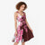 Pink Hibiscus Plumeria Floral Midi Dress - Polynesian Pride