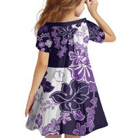 Purple Hibiscus Plumeria Floral Family Matching Off Shoulder Maxi Dress and Hawaiian Shirt LT01 - Polynesian Pride