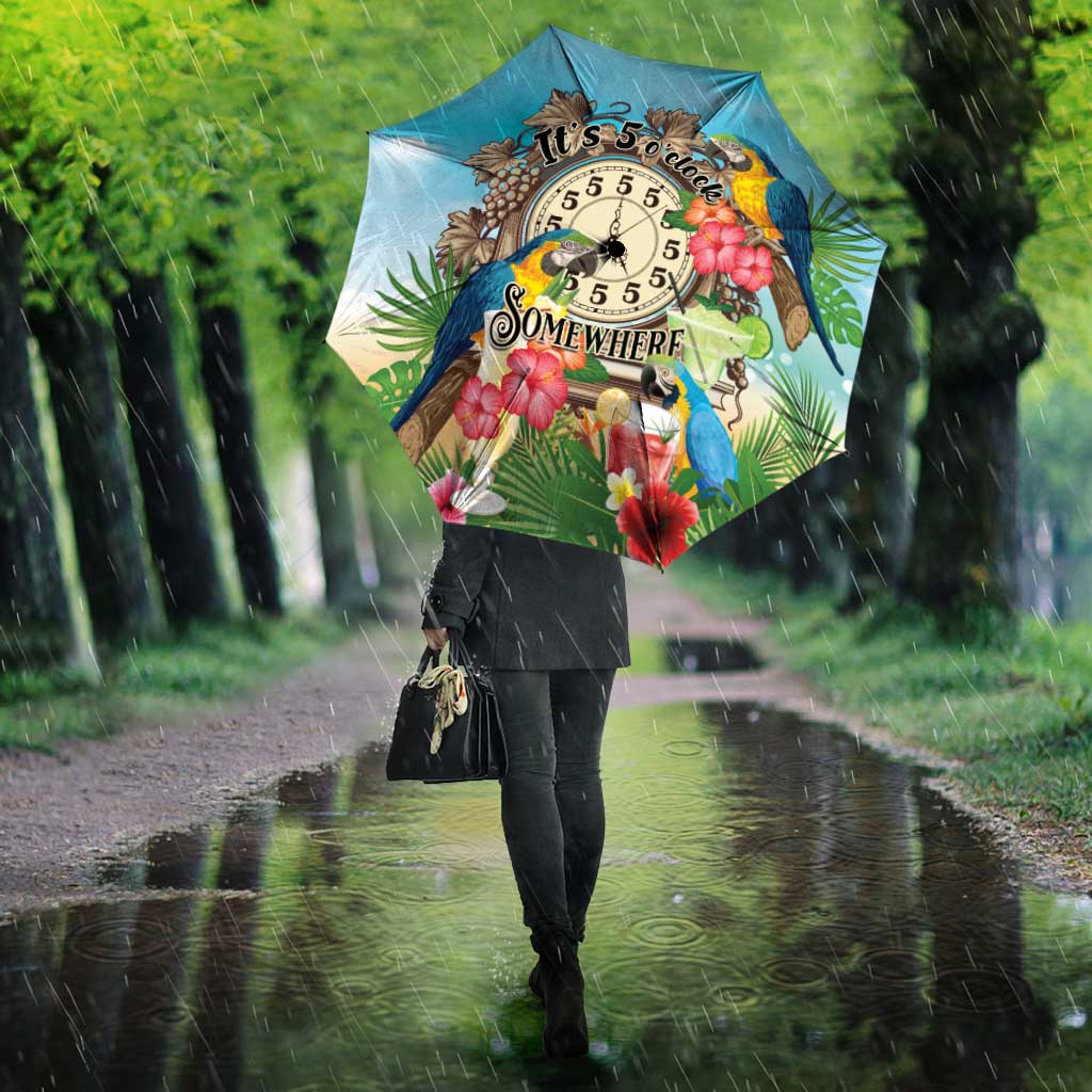 It's 5 o'clock Somewhere Umbrella Hawaiian Tropical Parrots LT01 - Polynesian Pride