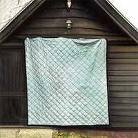 Polynesian Tiare Monstera Seafoam Green Quilt Liquid Style - Polynesian Pride