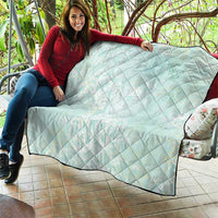 Polynesian Tiare Monstera Seafoam Green Quilt Liquid Style - Polynesian Pride