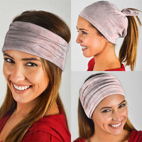 Polynesian Tiare Monstera Soft Pink Neck Gaiter Liquid Style - Polynesian Pride