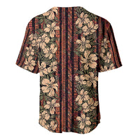 Hawaii Hibiscus Baseball Jersey Retro Style - Polynesian Pride