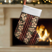 Hawaii Hibiscus Christmas Stocking Retro Style - Polynesian Pride